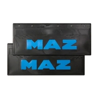 Брызговик 670*270 MAZ (LUX) синяя надпись SLK 20681