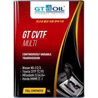 Жидкость трансмис. синт. для вариаторов GT ATF CVTF MULTI 4 л GT OIL 8809059408667