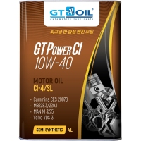 GT Power CI, SAE 10W-40, API CI-4/SL, 4 л. GT OIL 8809059407523
